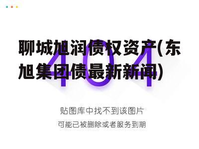 聊城旭润债权资产(东旭集团债最新新闻)