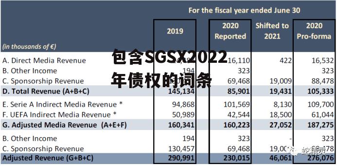 包含SGSX2022年债权的词条