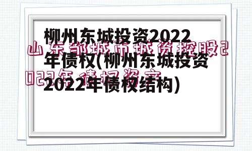 柳州东城投资2022年债权(柳州东城投资2022年债权结构)