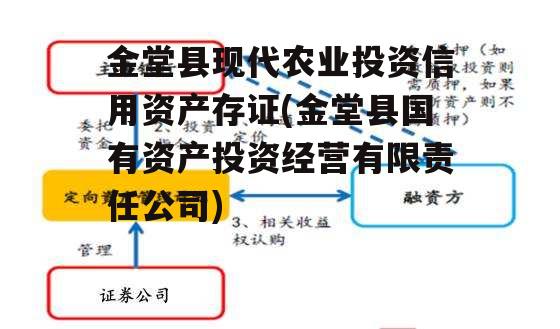 金堂县现代农业投资信用资产存证(金堂县国有资产投资经营有限责任公司)