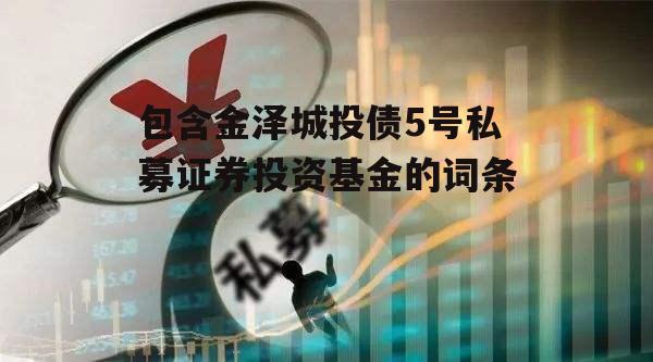 包含金泽城投债5号私募证券投资基金的词条