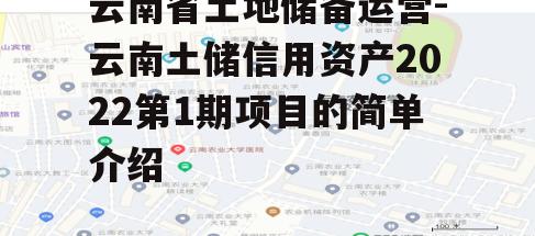 云南省土地储备运营-云南土储信用资产2022第1期项目的简单介绍