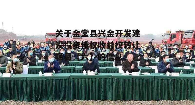 关于金堂县兴金开发建设投资债权收益权转让项目【六】的信息