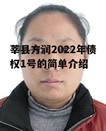 莘县方润2022年债权1号的简单介绍