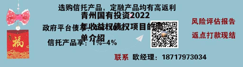 青州国有投资2022年收益权债权项目的简单介绍