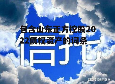 包含山东正方控股2022债权资产的词条