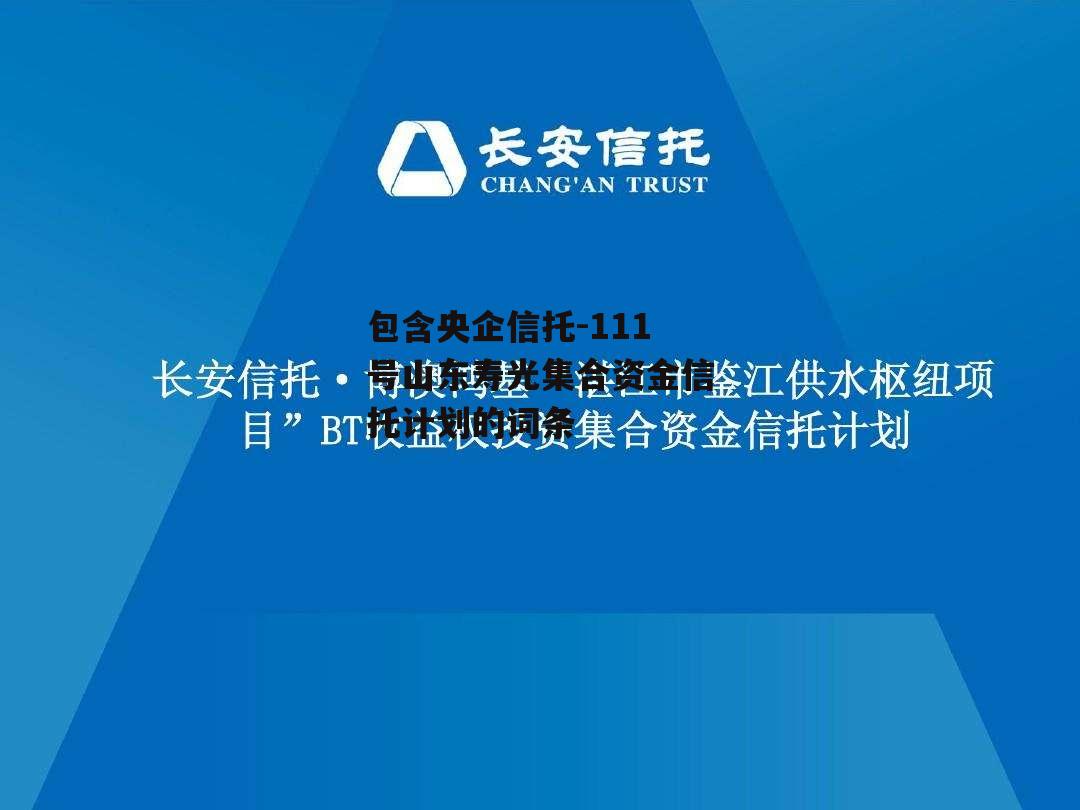 包含央企信托-111号山东寿光集合资金信托计划的词条