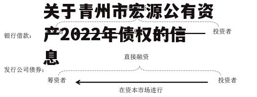 关于青州市宏源公有资产2022年债权的信息