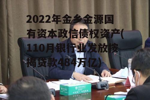 2022年金乡金源国有资本政信债权资产(110月银行业发放按揭贷款484万亿)