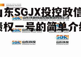 山东SGJX投控政信债权一号的简单介绍