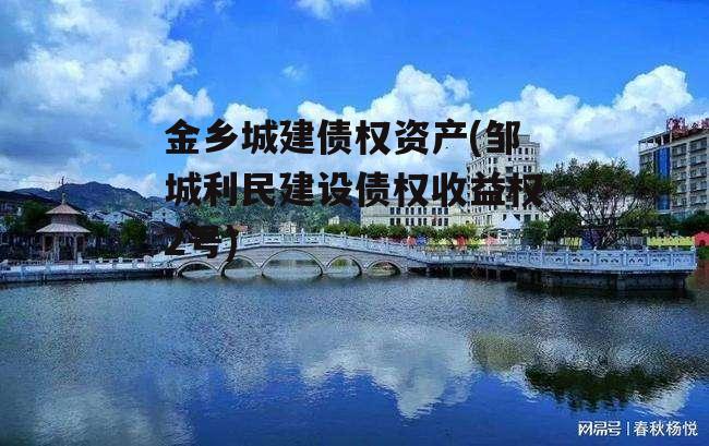 金乡城建债权资产(邹城利民建设债权收益权2号)