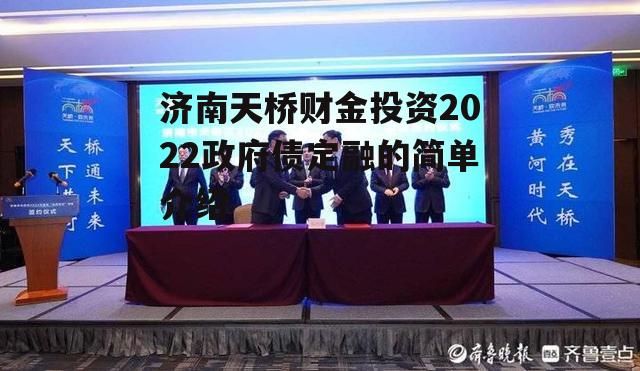 济南天桥财金投资2022政府债定融的简单介绍