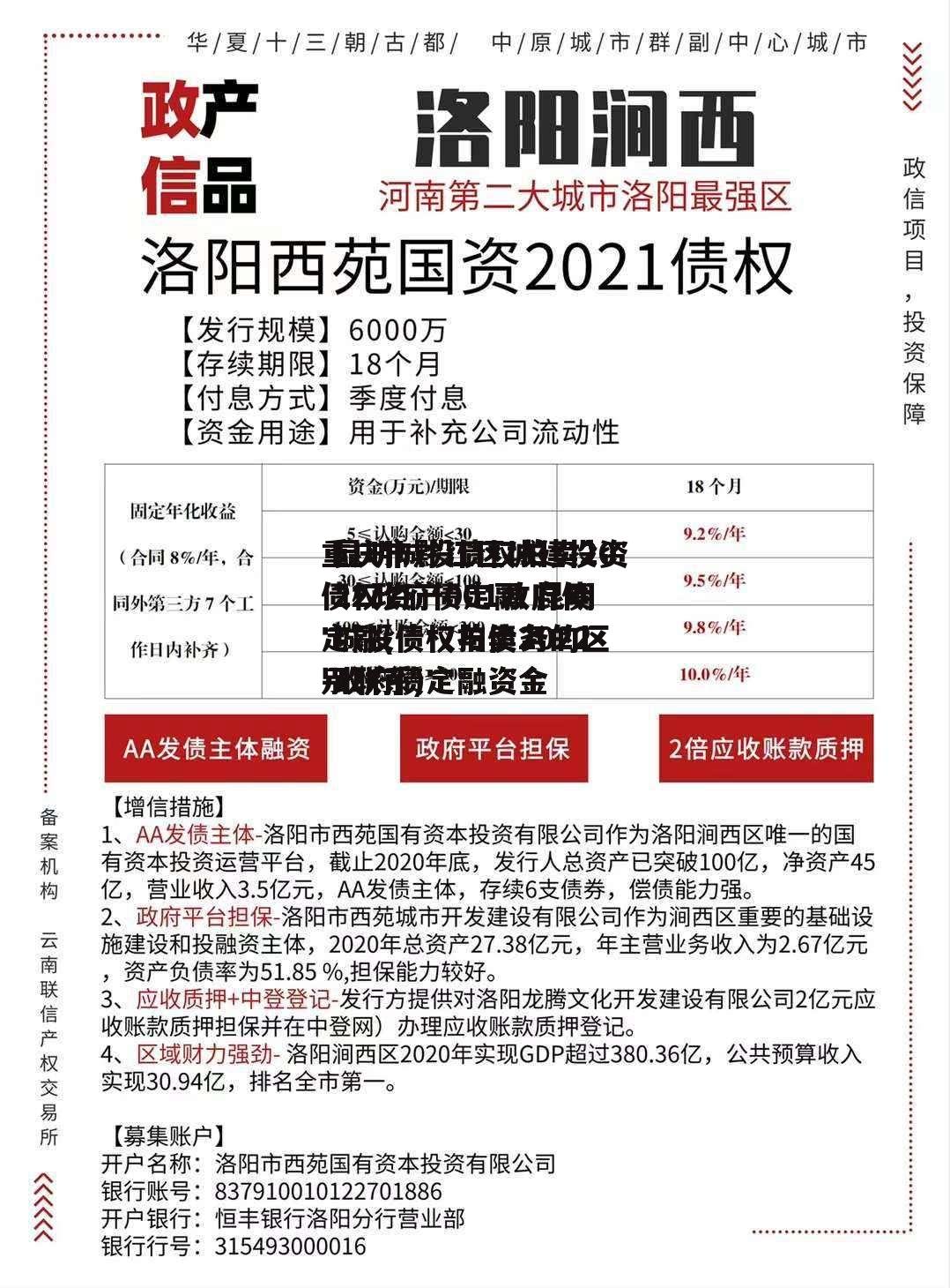 重庆市黔江区城建投资债权资产001政府债定融(债权与债务的区别联系)