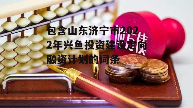 包含山东济宁市2022年兴鱼投资建设定向融资计划的词条