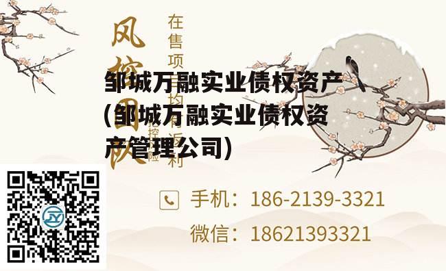 邹城万融实业债权资产(邹城万融实业债权资产管理公司)