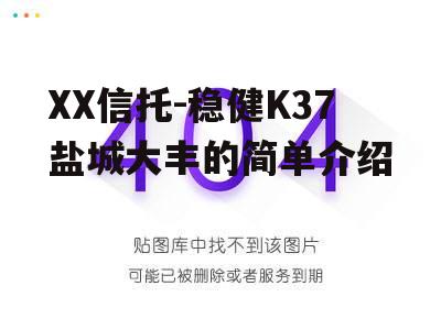 XX信托-稳健K37盐城大丰的简单介绍