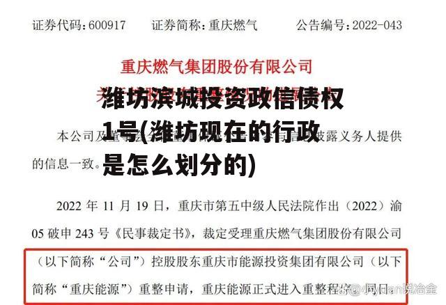 潍坊滨城投资政信债权1号(潍坊现在的行政是怎么划分的)