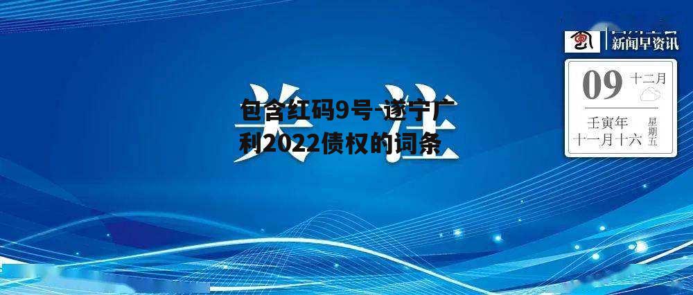 包含红码9号-遂宁广利2022债权的词条