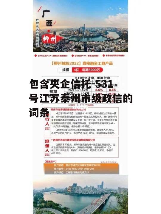 包含央企信托-531号江苏泰州市级政信的词条