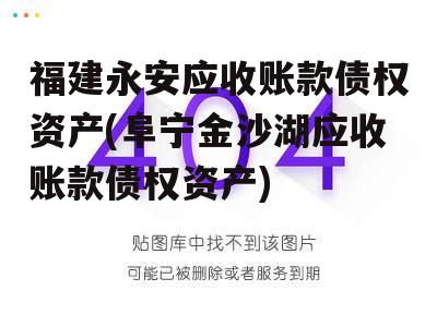 福建永安应收账款债权资产(阜宁金沙湖应收账款债权资产)