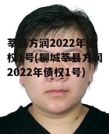 莘县方润2022年债权1号(聊城莘县方润2022年债权1号)