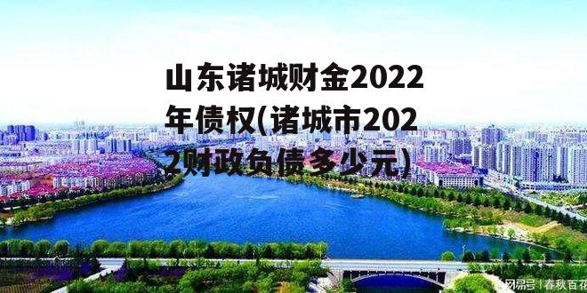 山东诸城财金2022年债权(诸城市2022财政负债多少元)