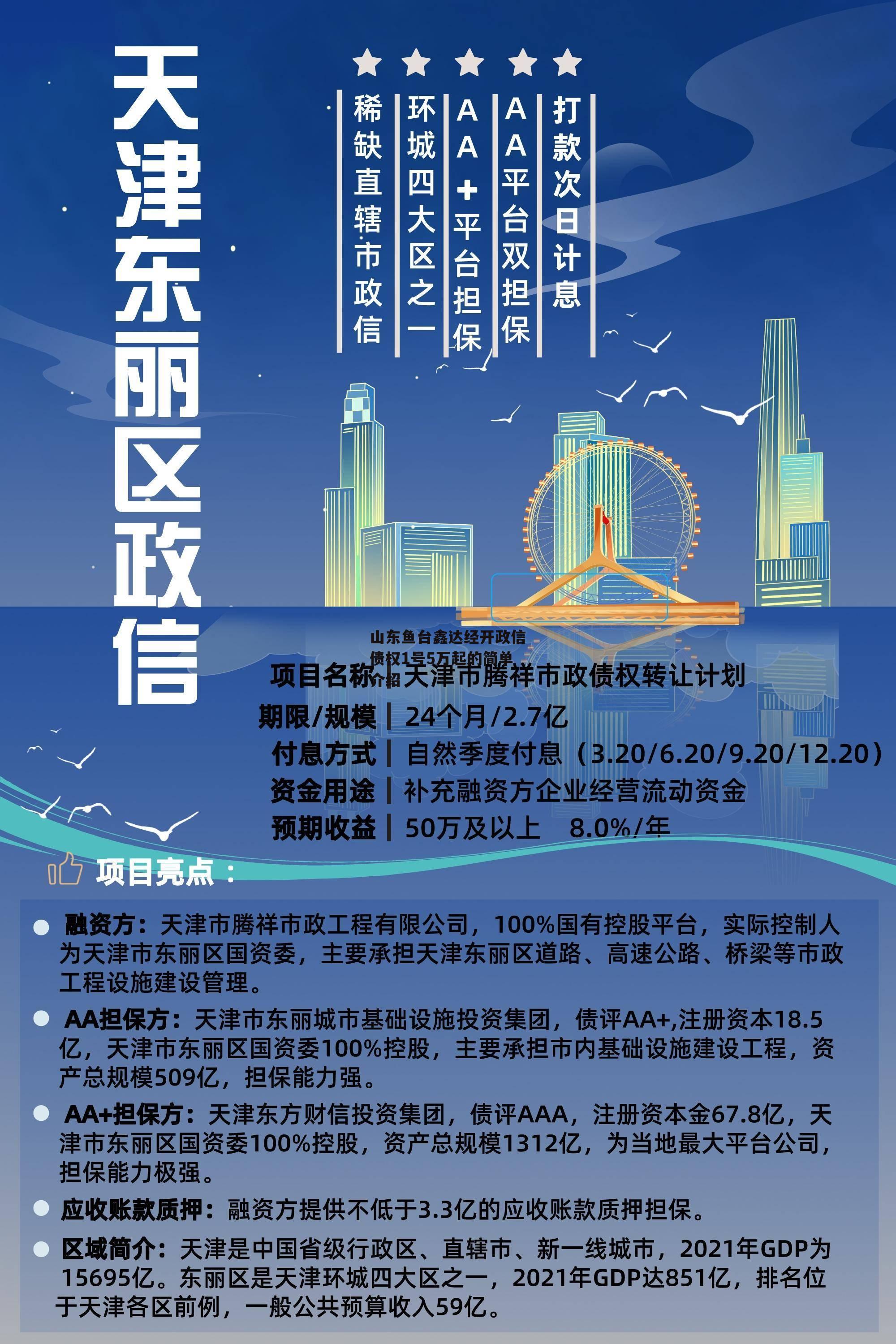 山东鱼台鑫达经开政信债权1号5万起的简单介绍