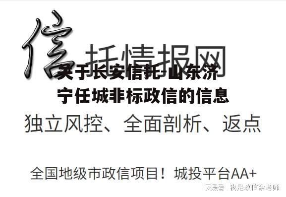 关于长安信托-山东济宁任城非标政信的信息