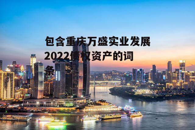 包含重庆万盛实业发展2022债权资产的词条