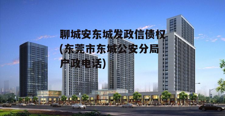 聊城安东城发政信债权(东莞市东城公安分局户政电话)