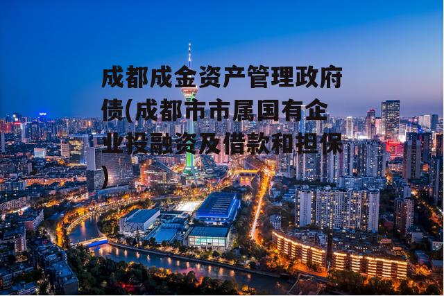 成都成金资产管理政府债(成都市市属国有企业投融资及借款和担保)