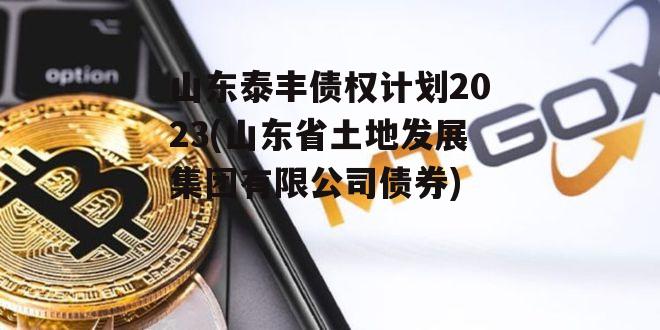 山东泰丰债权计划2023(山东省土地发展集团有限公司债券)