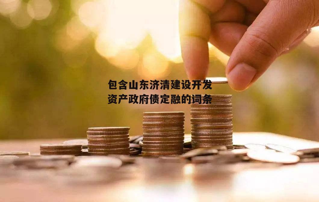 包含山东济清建设开发资产政府债定融的词条