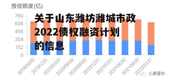 关于山东潍坊潍城市政2022债权融资计划的信息