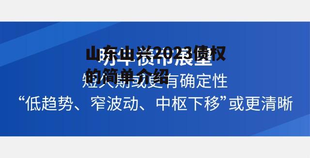 山东山兴2023债权的简单介绍