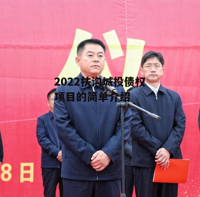 2022扶沟城投债权项目的简单介绍