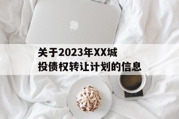 关于2023年XX城投债权转让计划的信息