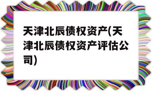 天津北辰债权资产(天津北辰债权资产评估公司)