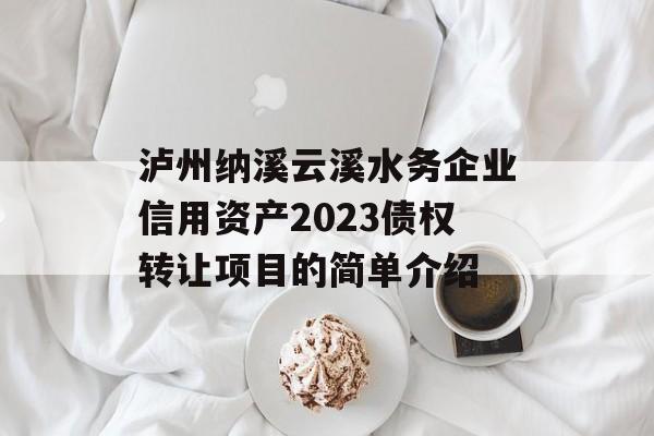 泸州纳溪云溪水务企业信用资产2023债权转让项目的简单介绍