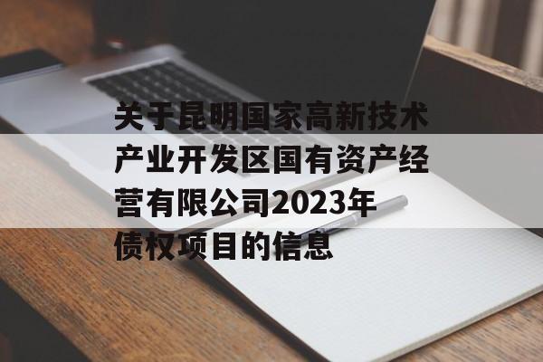 关于昆明国家高新技术产业开发区国有资产经营有限公司2023年债权项目的信息