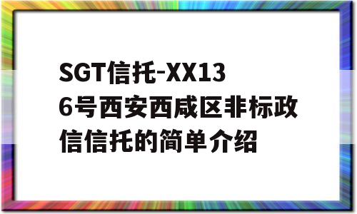 SGT信托-XX136号西安西咸区非标政信信托的简单介绍