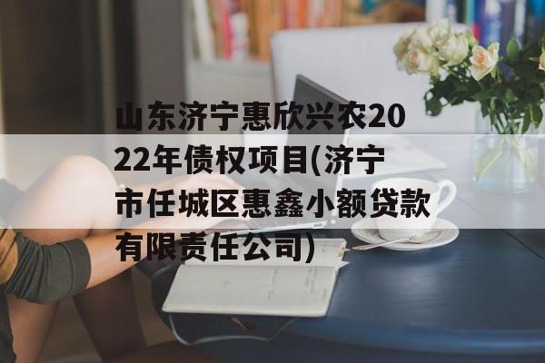 山东济宁惠欣兴农2022年债权项目(济宁市任城区惠鑫小额贷款有限责任公司)