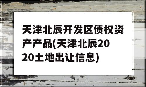 天津北辰开发区债权资产产品(天津北辰2020土地出让信息)