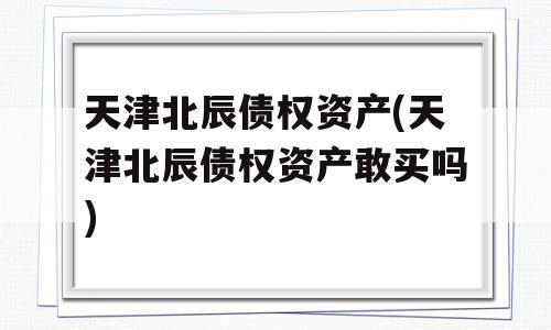 天津北辰债权资产(天津北辰债权资产敢买吗)