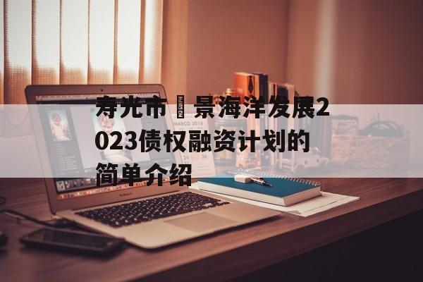 寿光市昇景海洋发展2023债权融资计划的简单介绍