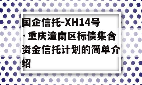 国企信托-XH14号·重庆潼南区标债集合资金信托计划的简单介绍