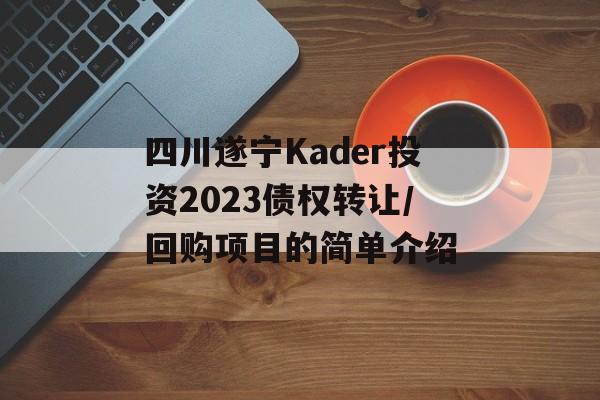 四川遂宁Kader投资2023债权转让/回购项目的简单介绍