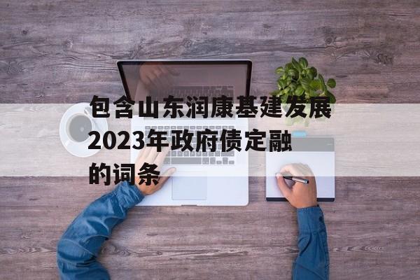 包含山东润康基建发展2023年政府债定融的词条