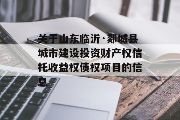 关于山东临沂·郯城县城市建设投资财产权信托收益权债权项目的信息