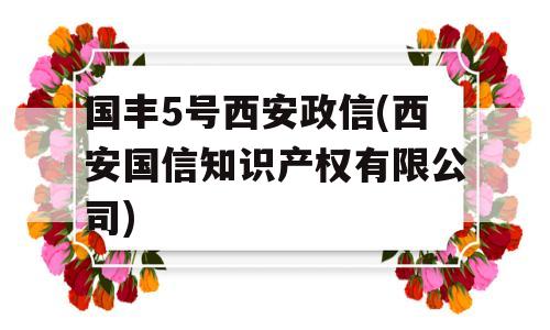 国丰5号西安政信(西安国信知识产权有限公司)